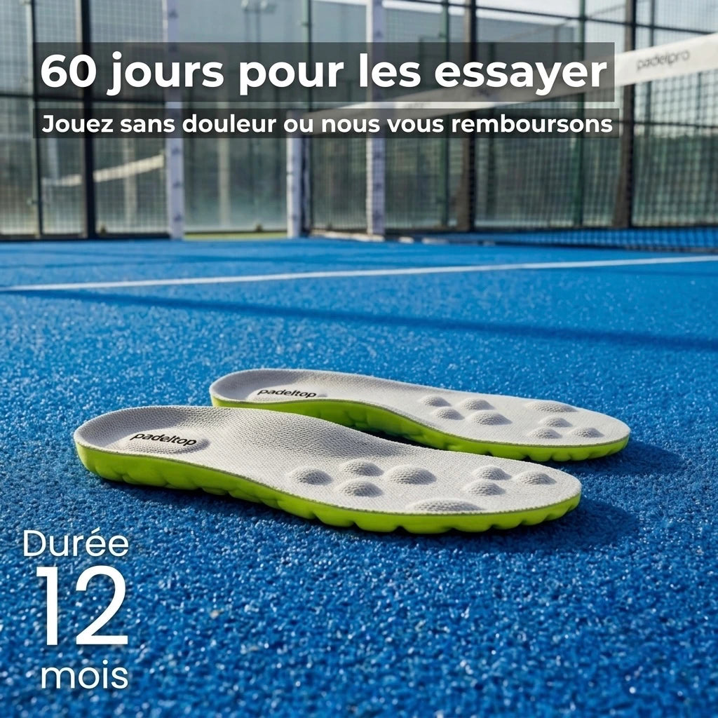 Semelles Padel Top - Jouez plus longtemps, sans douleur